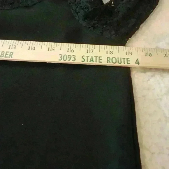 Zara Basic Dress Lace Detail Mini Shift Black Medium Chic Party Cocktail Sexy - Picture 8 of 11